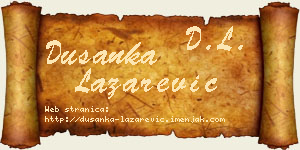 Dušanka Lazarević vizit kartica